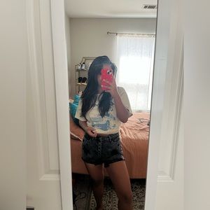 Vervet Black Denim Shorts